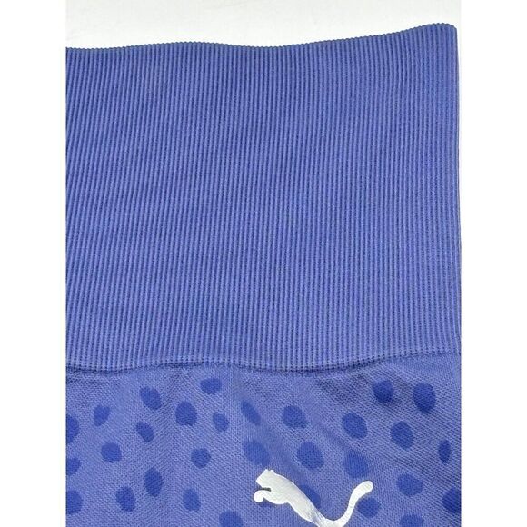 Puma Women’s Spot Printed Seamless High Waist Stretch Leggings, Purple, XL - Picture 8 of 11